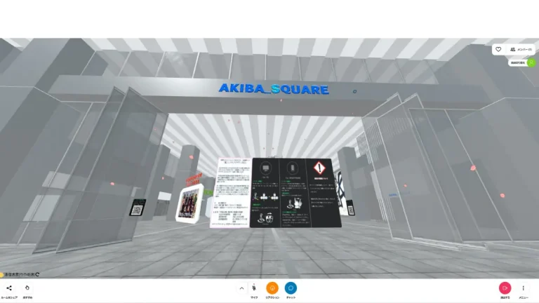秋葉原のイベントホール「ＡＫＩＢＡ_ＳＱＵＡＲＥ」をバーチャルで再現