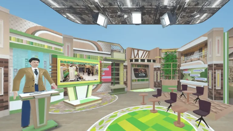 全国放送中のテレビ番組「ゴゴスマ」スタジオをメタバースプラットフォーム「DOOR」で再現