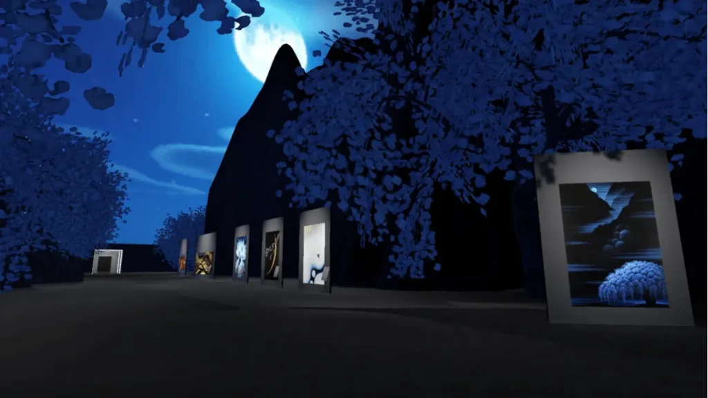 鶴田一郎VR展示会：琳派作品「月光」