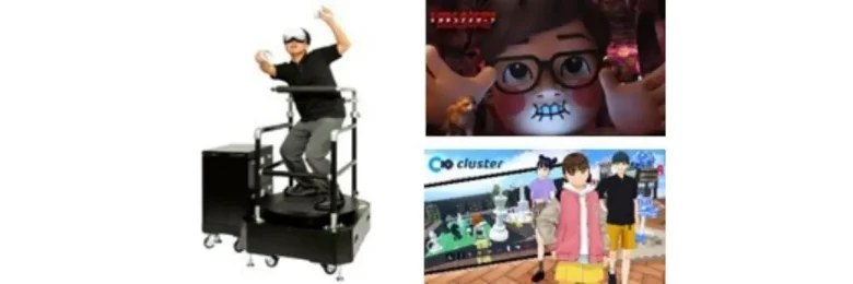 産業向けのVRコンテンツや、子どもも楽しめるメタバース空間体験など、XRやメタバースに関する最新技術を体験できる企画を多数実施