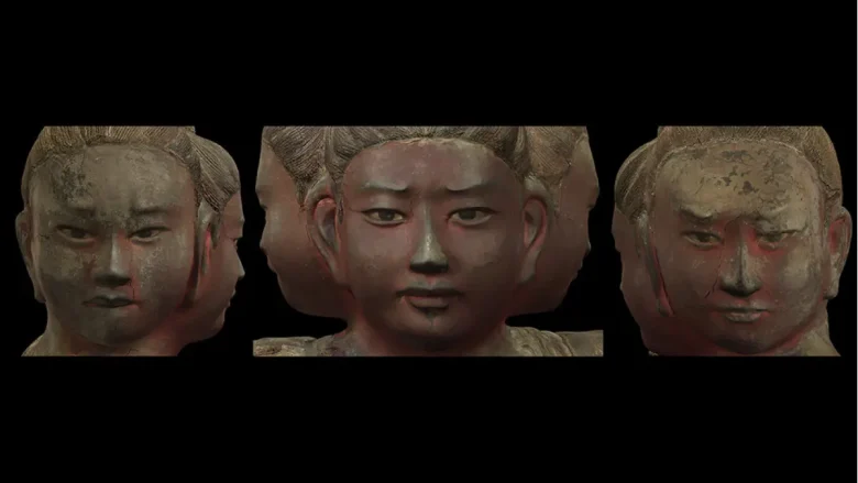 阿修羅の心の変化を表す3つの表情